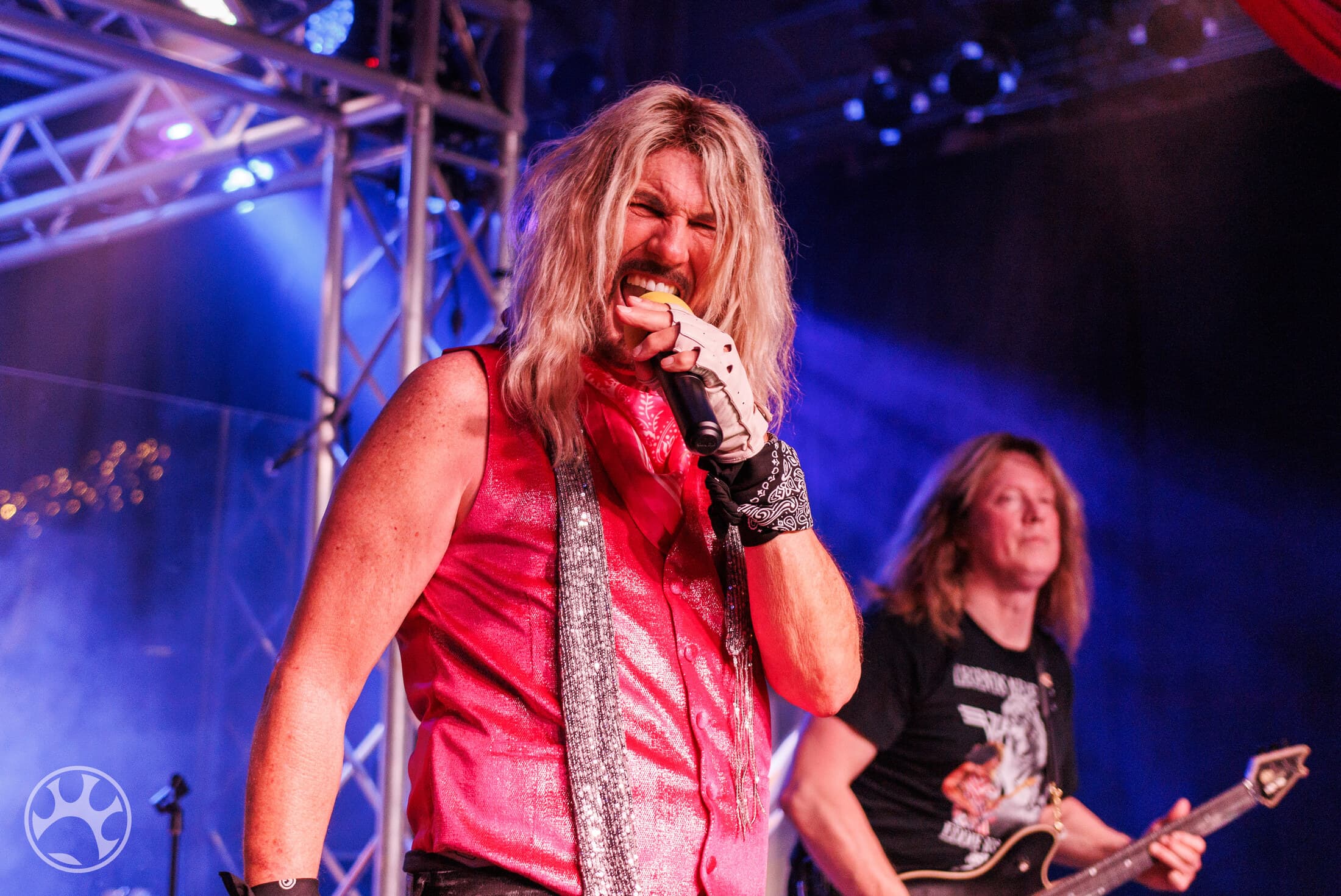 Gary Burnley singing live with Best of Both Worlds during a Van Halen tribute performance.